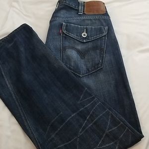 Men Levi Strauss and Co Blue Jeans